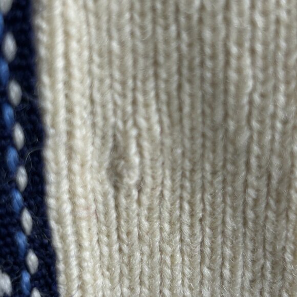 Scan Alp New Zealand Vintage Nordic Fair Isle 100% Wool Cardigan Sweater Pewter - Picture 9 of 11